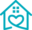 Icon of house with a heart inside which shows Equity Release action and links to the Equity Release pages